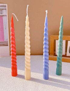 Long swirl Candle