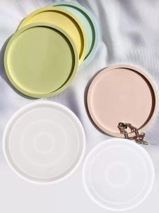 Resin candle coasters